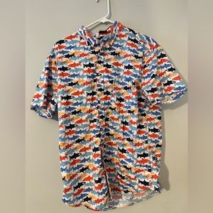 J. Crew Short Sleeve Patterned Shirt - XL